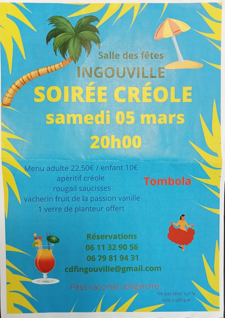 COMITE DES FETES - SOIREE CREOLE